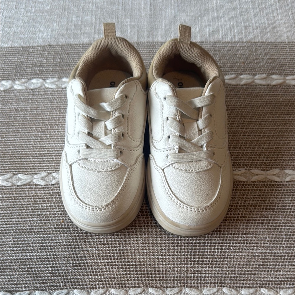 Faux-Leather Lace-Up Sneakers for Toddler Boys